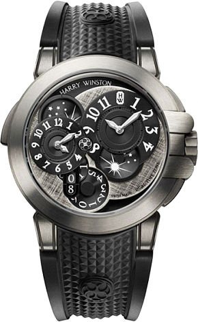 Harry Winston Ocean Dual Time Monochrome OCEATZ44ZZ008 watch Replica